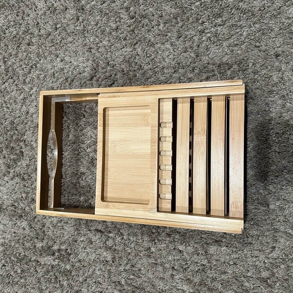 Artmalle Luxury Bathtub Caddy Tray for Tub - Foldable Bamboo Bath Table Tray 🌺🌺